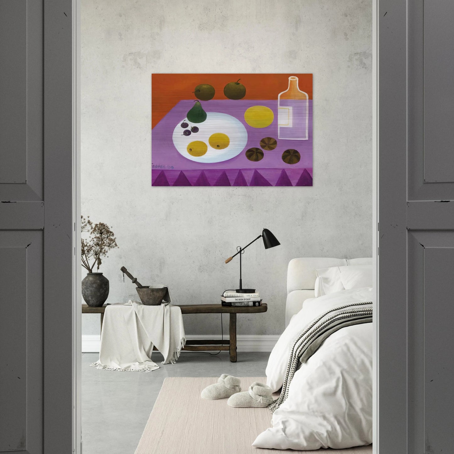 Fruit - 2009 - Mary Fedden Brushed Aluminum Print - 70x100 cm / 28x40 inches | Mary Fedden Aluminum Print | Mary Fedden Prints