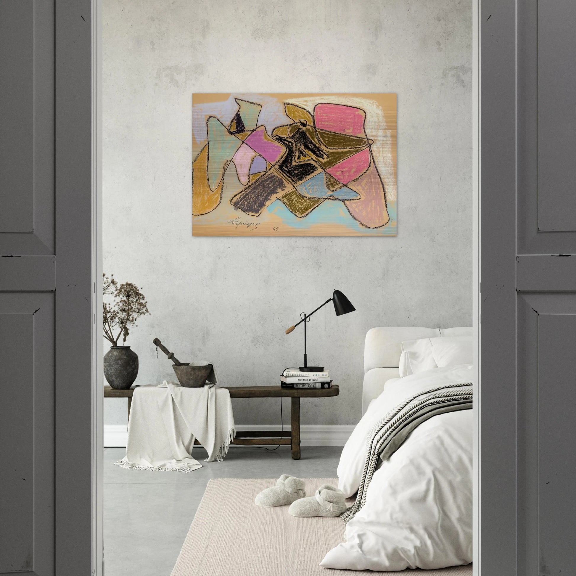 Untitled - 1945 - Charles Lapicque Brushed Aluminum Print - 70x100 cm / 28x40 inches | Charles Lapicque Aluminum Print | Charles Lapicque Prints