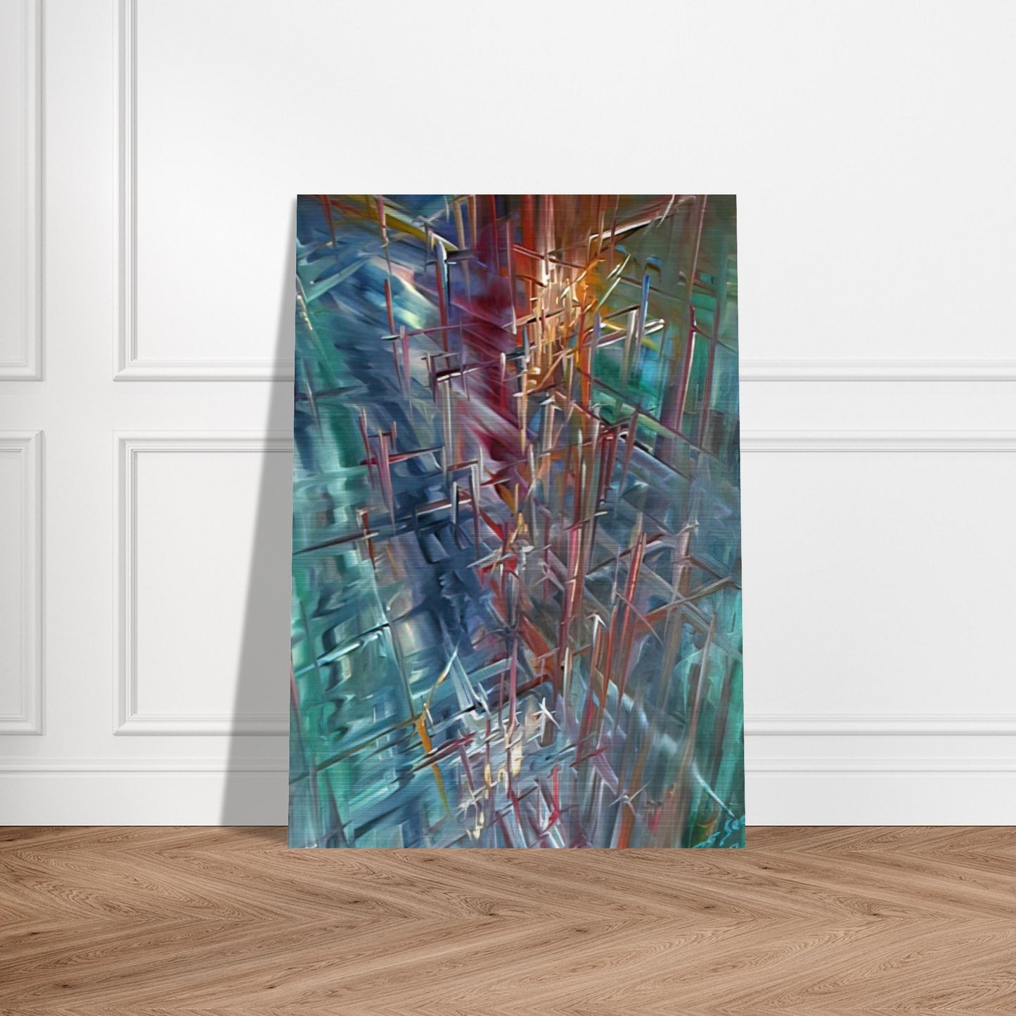 Calculating Space - Konrad Zuse Brushed Aluminum Print - 70x100 cm / 28x40 inches | Konrad Zuse Aluminum Print | Konrad Zuse Prints