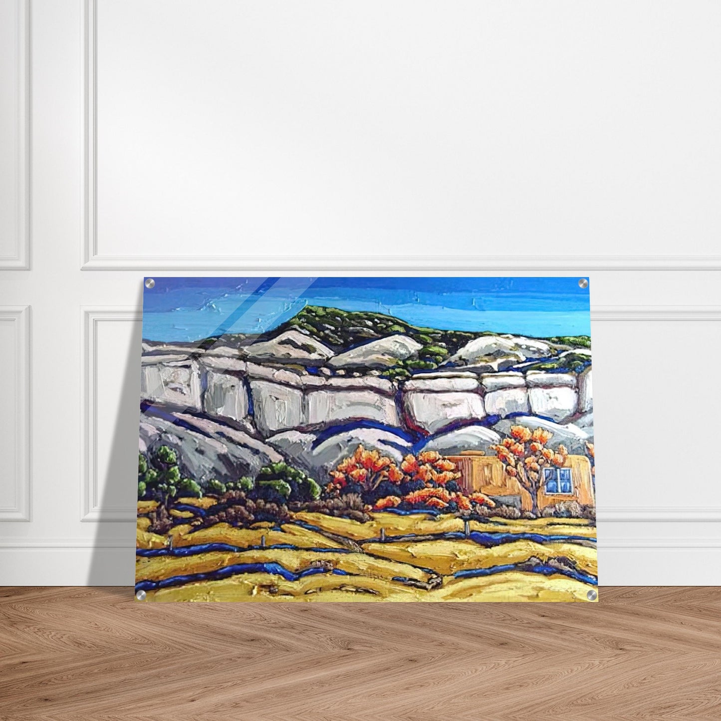 Ghost Ranch Painting - Georgia O'Keeffe Acrylic Print - 70x100 cm / 28x40″ inches