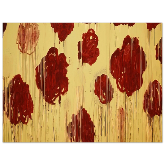 Cy Twombly - Untitled,  Blooming, A Scattering of Blossoms & Other Things   75x100 cm / 30x40inches Fine Art Poster