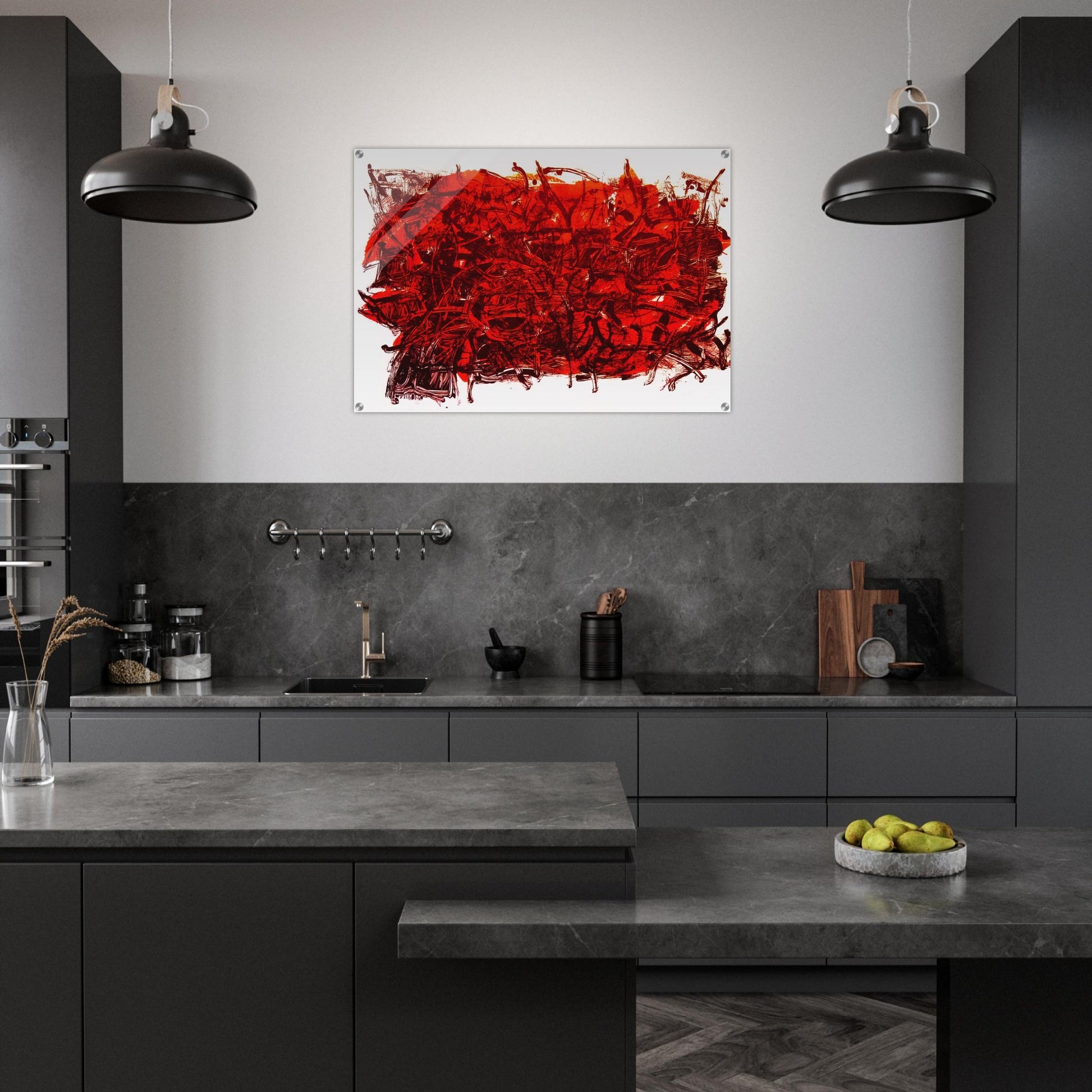Leaves III - Jean-Paul Riopelle Acrylic Print - 70x100 cm / 28x40″ inches
