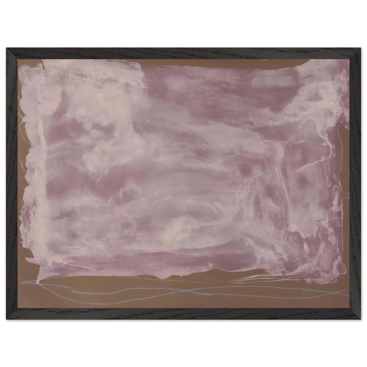 Helen Frankenthaler - Soho Dreams - 1987 Wall art - 21x29.7 cm / 8x12" - Premium Wooden Framed Poster With Fine Art Paper - Wood frame
