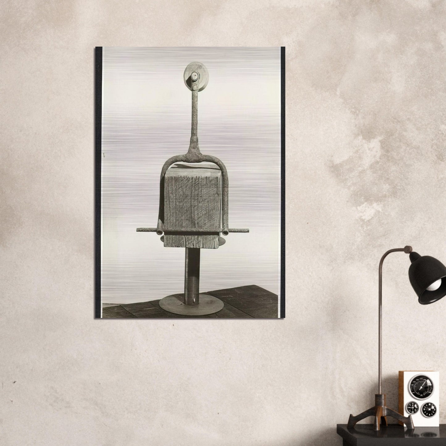 CLOWN TIGHT ROPE WALKER 1942 - Louise Nevelson Brushed Aluminum Print - 70x100 cm / 28x40 inches | Louise Nevelson Aluminum Print | Louise Nevelson Prints