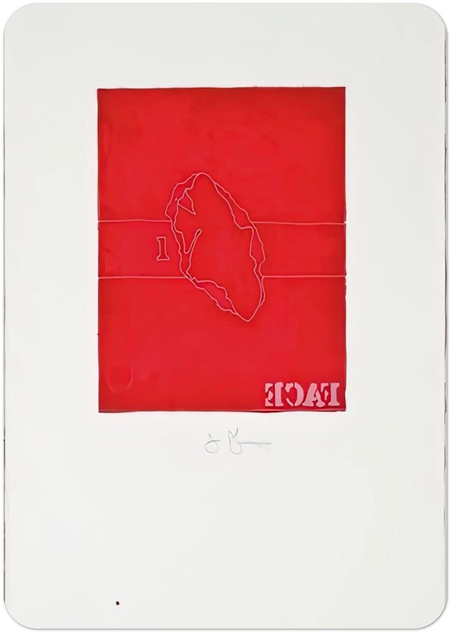 FACE CASTS FROM UNTITLED SERIES 1974 By Jasper Johns Pack of 10 Post Cards | Jasper Johns Post Cards | A6 (10.5 x 14.8 cm) - 4.1 x 5.8 inches