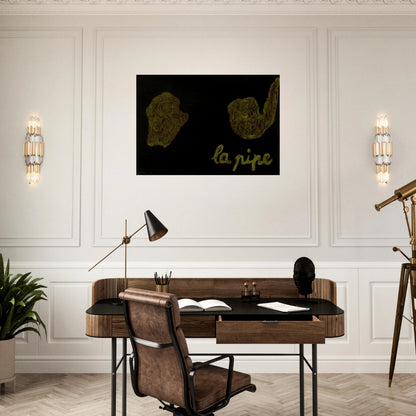 THE PIPE 1927 - Rene Magritte Brushed Aluminum Print - 70x100 cm / 28x40 inches | Rene Magritte Aluminum Print | Rene Magritte Prints