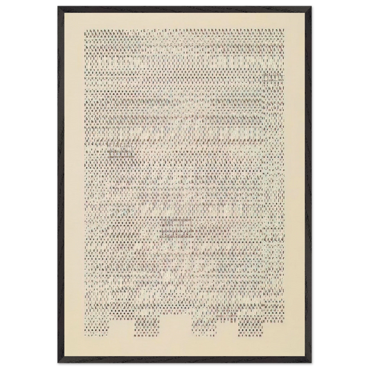 Idea - 1960 - Dieter Roth 70x100 cm / 28x40 inches Framed Art Print – Black Wooden Frame