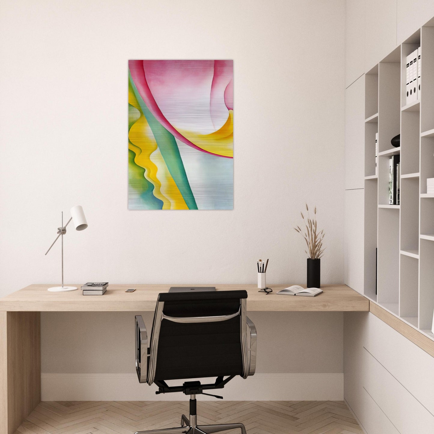 Abstraction No. 77  Tulip  - Georgia O'Keeffe Brushed Aluminum Print - 70x100 cm / 28x40 inches | Georgia O'Keeffe Aluminum Print | Georgia O'Keeffe Prints