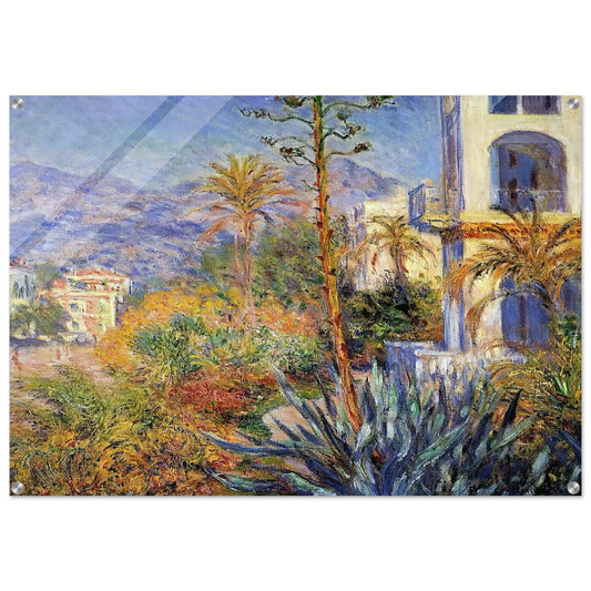 Villas at Bordighera - claude monet Acrylic Print - 70x100 cm / 28x40″ inches