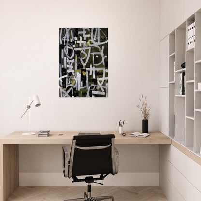 Number 2 - 1950 - Bradley Walker Tomlin Brushed Aluminum Print - 70x100 cm / 28x40 inches | Bradley Walker Tomlin Aluminum Print | Bradley Walker Tomlin Prints