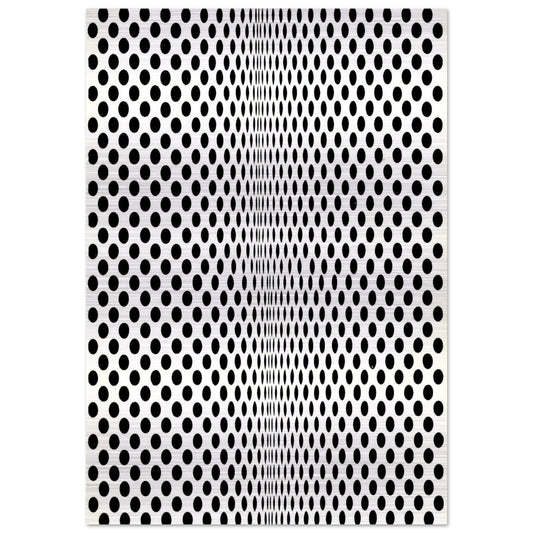FISSION 1963 - Bridget Riley Brushed Aluminum Print - 70x100 cm / 28x40 inches | Bridget Riley Aluminum Print | Bridget Riley Prints