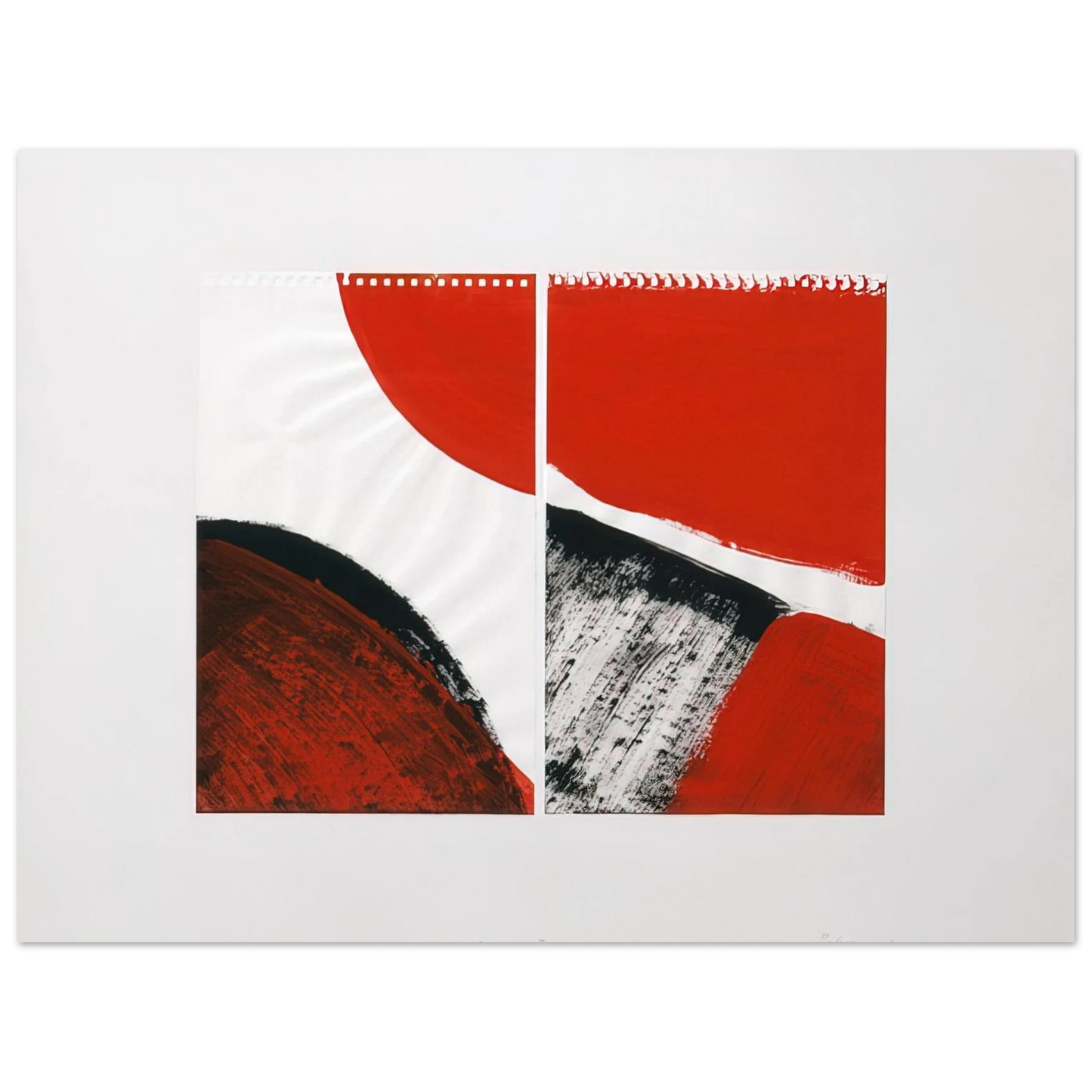 Blinky Palermo - WHO KNOWS THE BEGINNING AND WHO KNOWS THE END II 1976  75x100 cm / 30x40inches Fine Art Poster