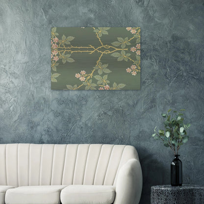 WALLPAPER BLACKBERRY PATTERN 388 1917 - William Morris Brushed Aluminum Print - 70x100 cm / 28x40 inches | William Morris Aluminum Print | William Morris Prints