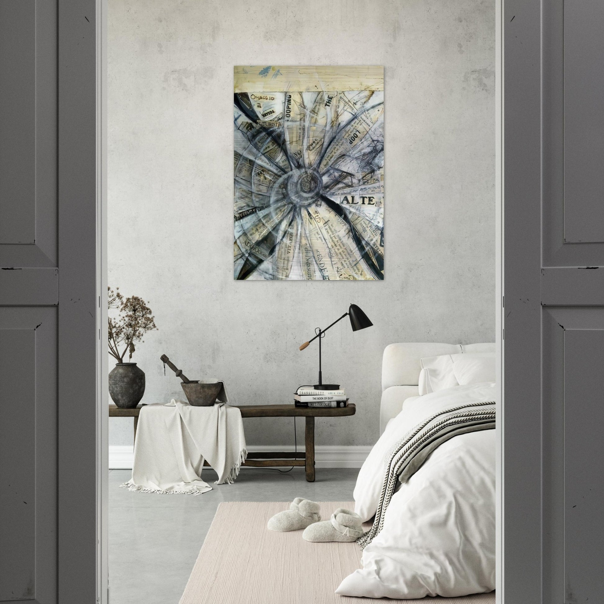 OMAGGIO A BETUDA FUTURISTA 1915 - Carlo Carra Brushed Aluminum Print - 70x100 cm / 28x40 inches | Carlo Carra Aluminum Print | Carlo Carra Prints