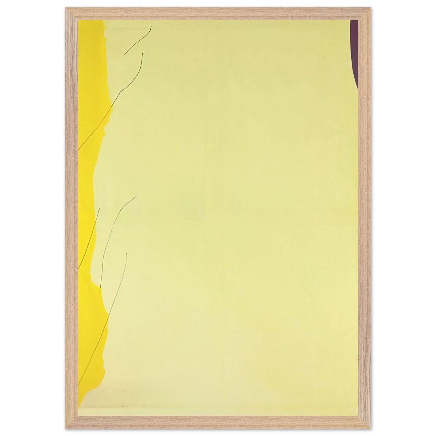 Helen Frankenthaler - Distillation - 1973 Wall art - A2 (42 x 59.4  cm) - Premium Wooden Framed Poster With Fine Art Paper - Wood frame