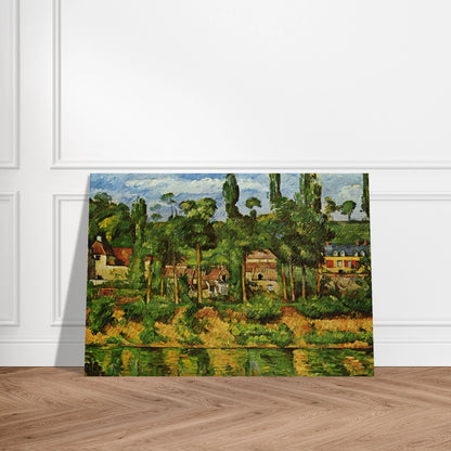 The Chateau de Medan - Paul Cézanne Brushed Aluminum Print - 70x100 cm / 28x40 inches | Paul Cézanne Aluminum Print | Paul Cézanne Prints