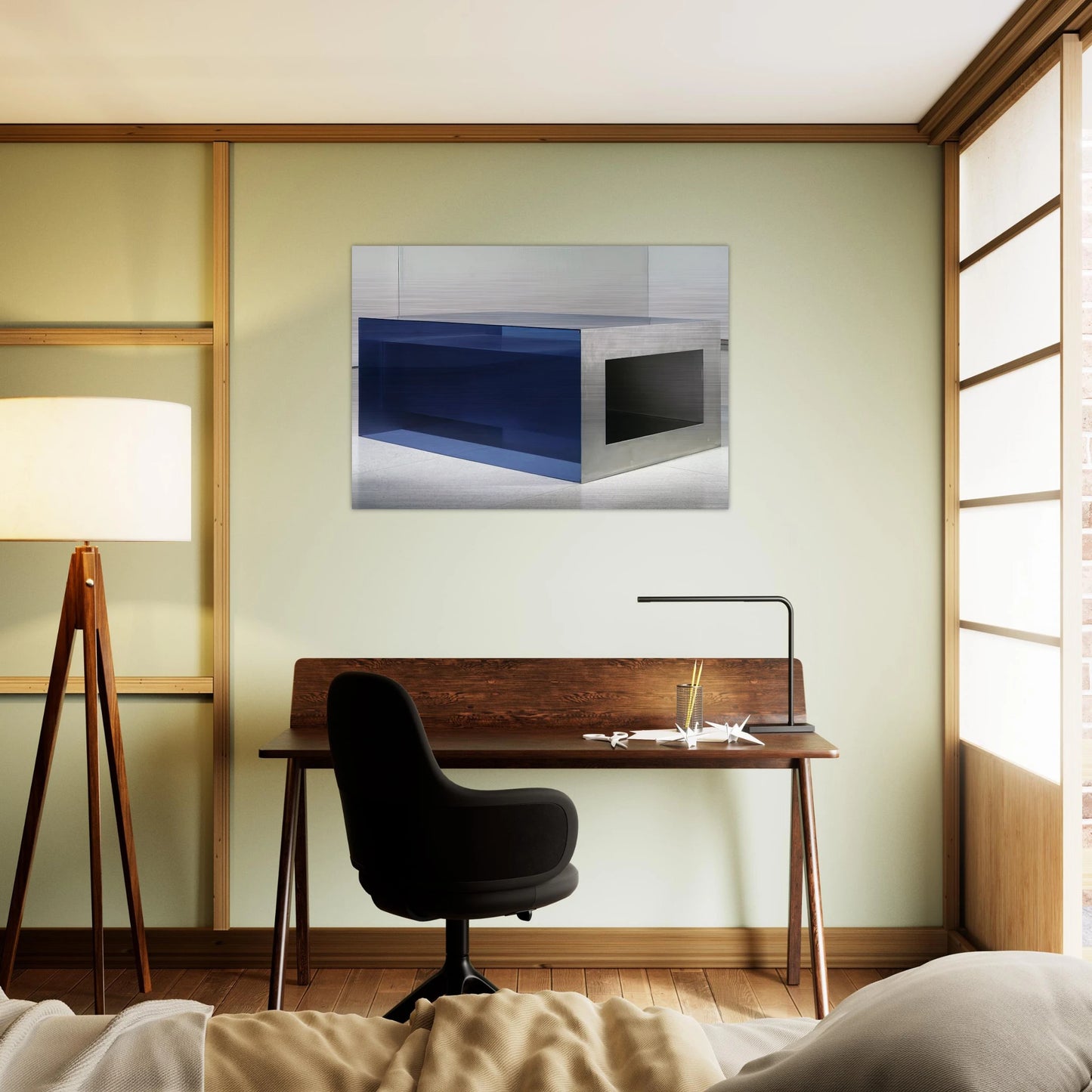 Untitled - 1968 - Donald Judd Brushed Aluminum Print - 70x100 cm / 28x40 inches | Donald Judd Aluminum Print | Donald Judd Prints