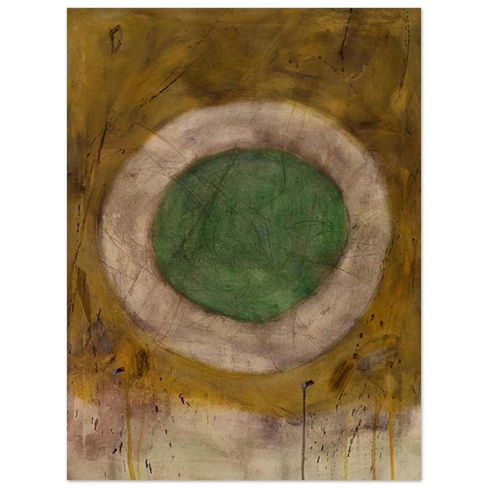 Gene Davis - Green Glow - 1958  75x100 cm / 30x40inches Fine Art Poster
