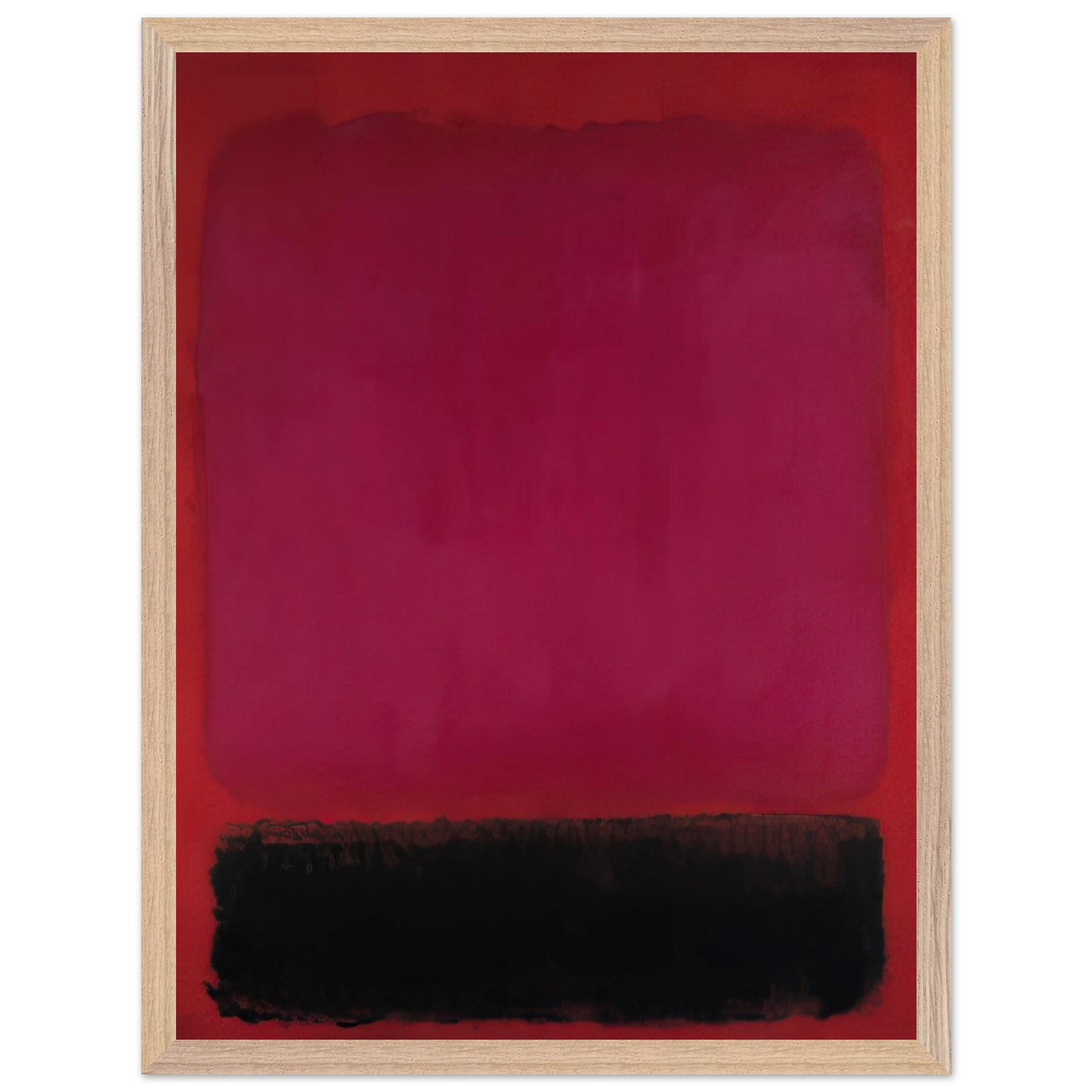Mark Rothko - Untitled - 1967 Wall Art - 30x40 cm / 12x16 inches - Premium Wooden Framed Poster With Fine Art Paper-canvas - Wood frame