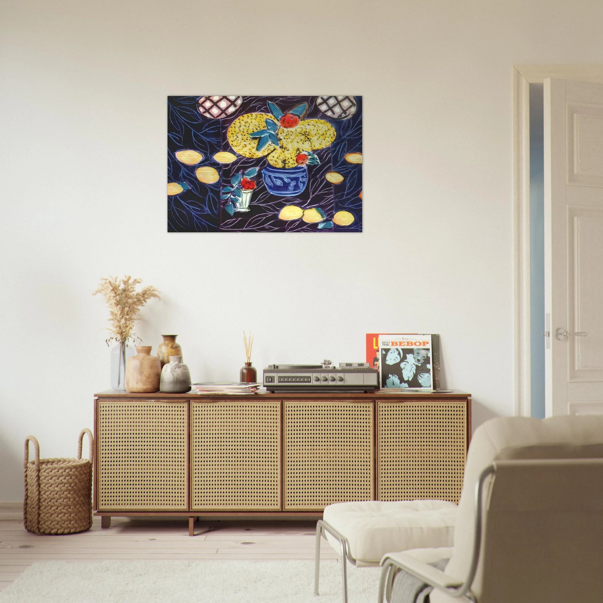 LEMONS AND MIMOSA 1944 - Henri Matisse Brushed Aluminum Print - 70x100 cm / 28x40 inches | Henri Matisse Aluminum Print | Henri Matisse Prints