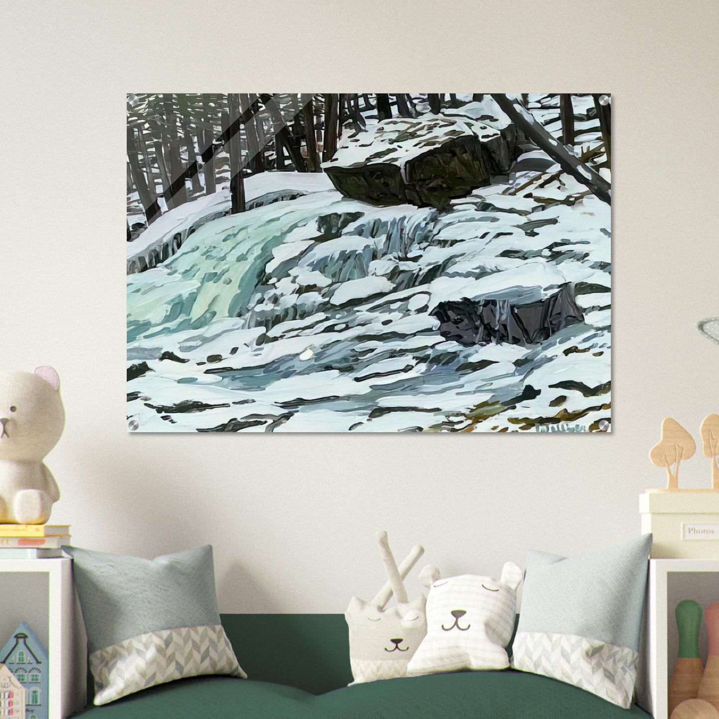 Study for Aqua Spring - 1997 - Neil Welliver Acrylic Print - 70x100 cm / 28x40″ inches