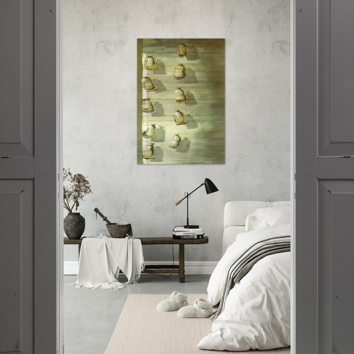SET DESIGN FOR THE BALLET LOS SACOS DEL MOLINERO - Salvador Dali Brushed Aluminum Print - 70x100 cm / 28x40 inches | Salvador Dali Aluminum Print | Salvador Dali Prints
