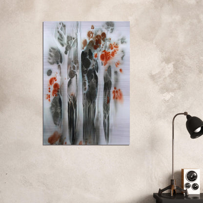 Autumn Forest - Eyvind Earle Brushed Aluminum Print - 70x100 cm / 28x40 inches | Eyvind Earle Aluminum Print | Eyvind Earle Prints