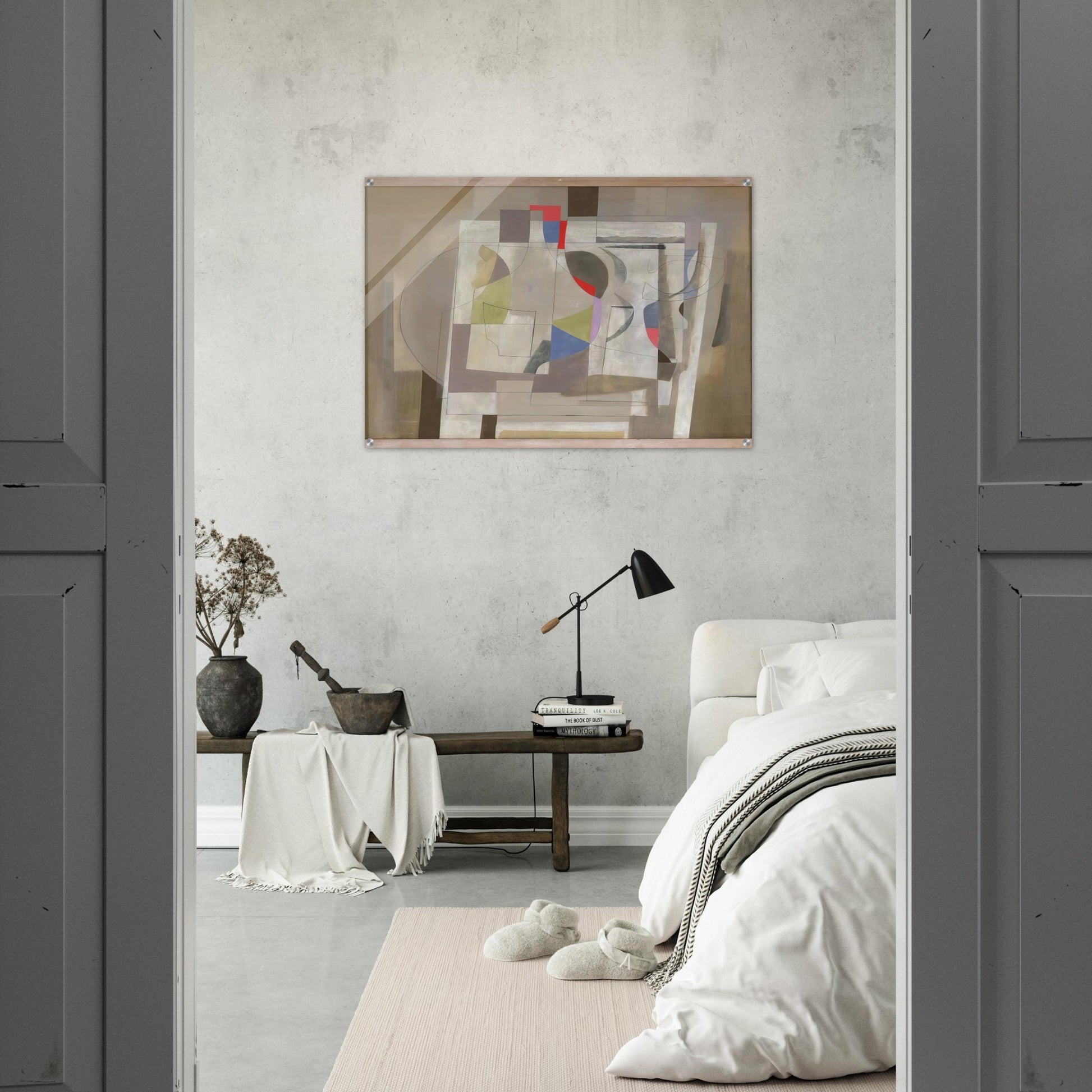Feb 2-54 - 1954 - Ben Nicholson Acrylic Print - 70x100 cm / 28x40″ inches