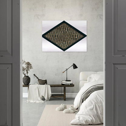 Oggetto ottico dynamico - Op Art - Dadamaino Brushed Aluminum Print - 70x100 cm / 28x40 inches | Dadamaino Aluminum Print | Dadamaino Prints
