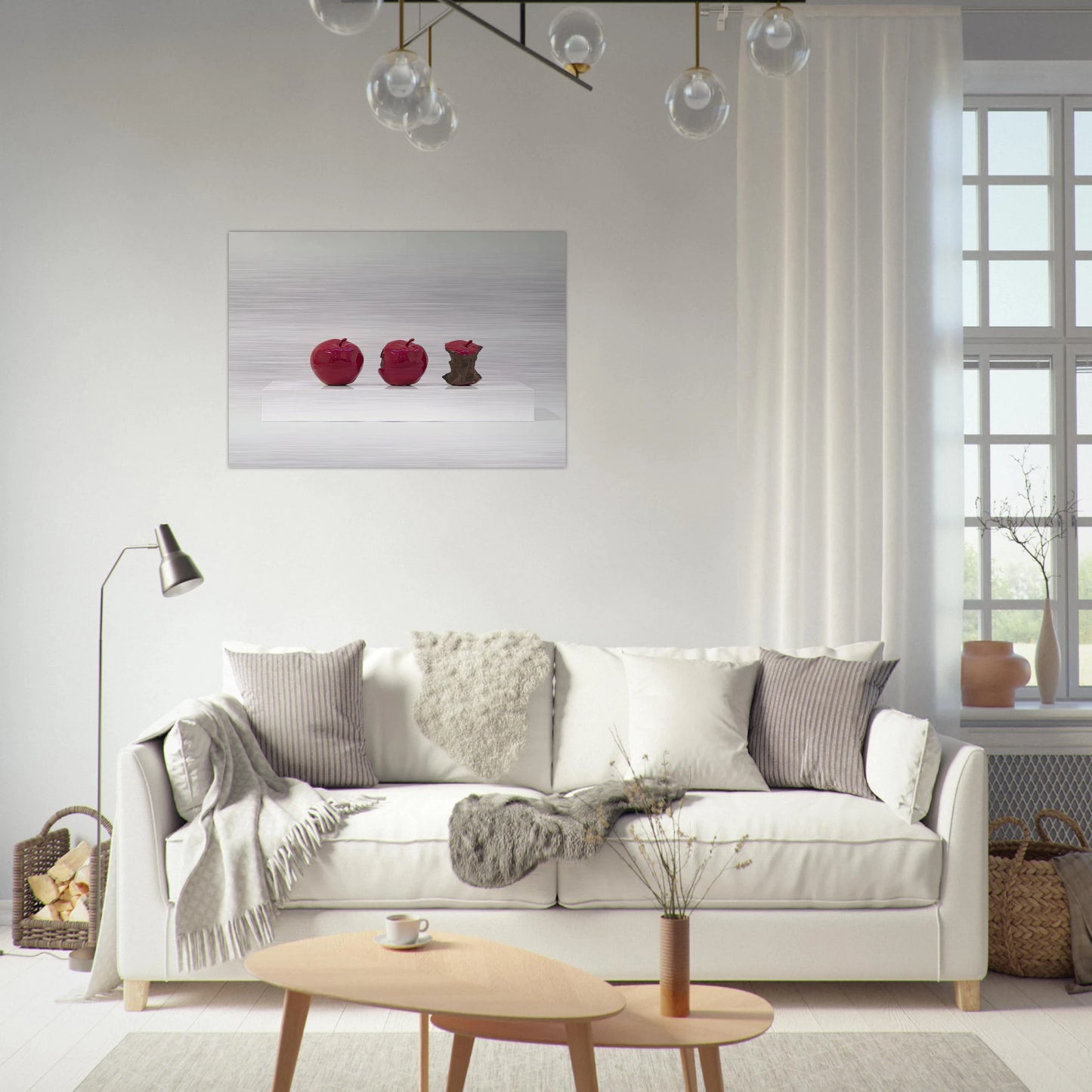 2 Minutes 33 Seconds Red - 1962 - Billy Apple Brushed Aluminum Print - 70x100 cm / 28x40 inches | Billy Apple Aluminum Print | Billy Apple Prints