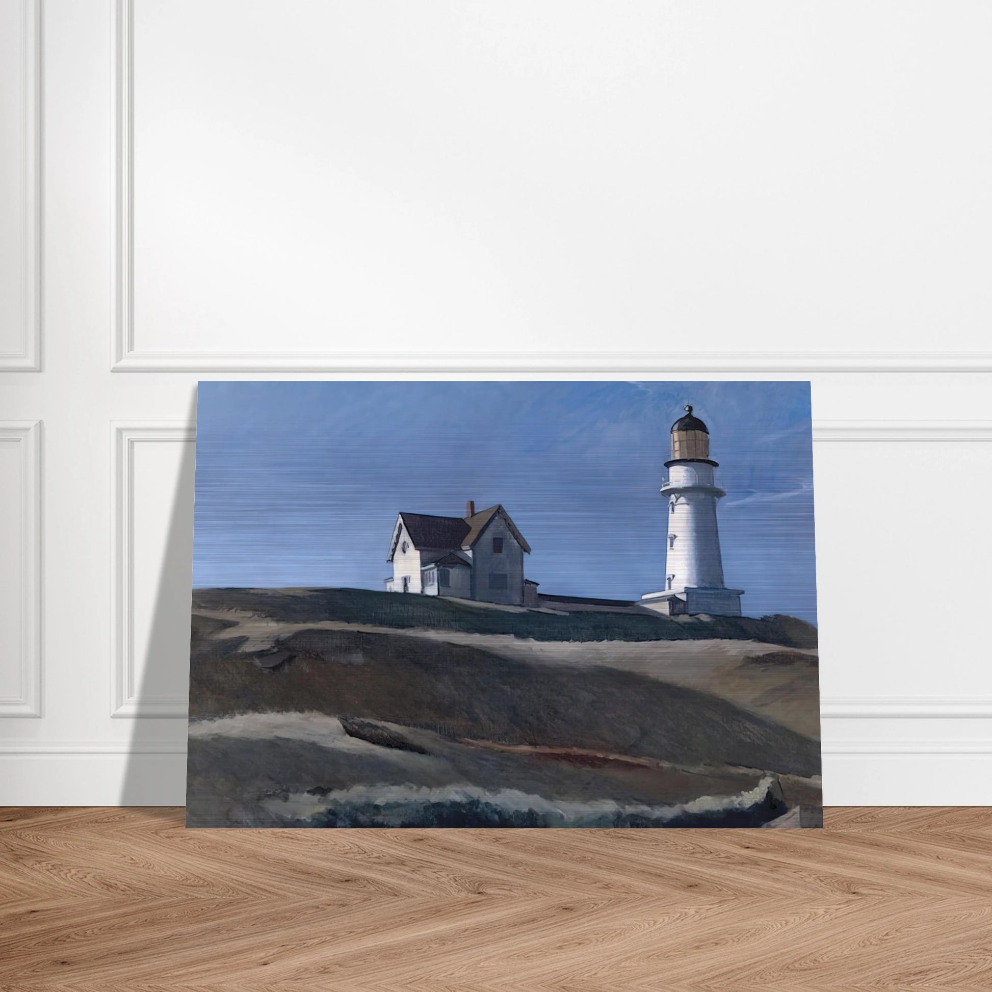 Lighthouse HIll - Edward Hopper Brushed Aluminum Print - 70x100 cm / 28x40 inches | Edward Hopper Aluminum Print | Edward Hopper Prints