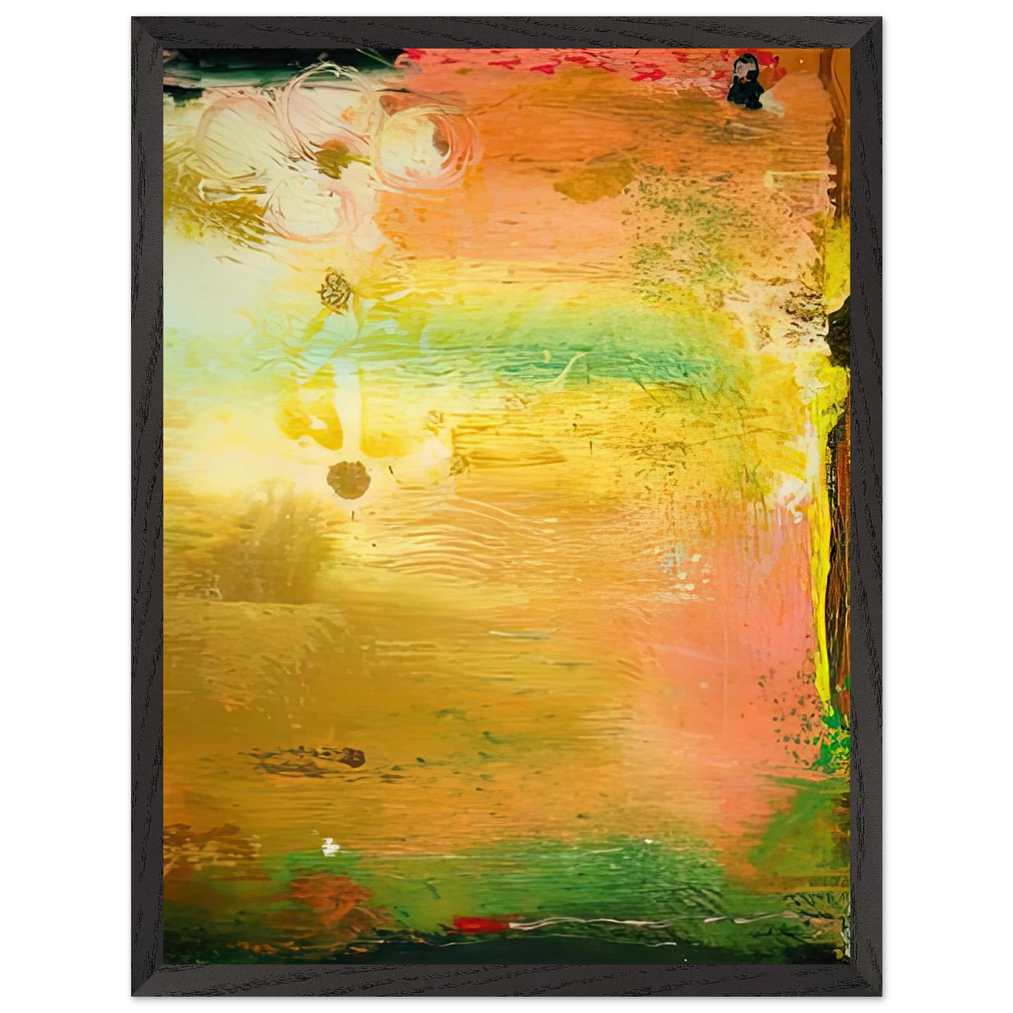 Helen Frankenthaler - Fantasy Garden, 1992- Wall Art - 30x40 cm / 12x16 inches - Premium Wooden Framed Poster With Fine Art Paper-canvas - Wood frame