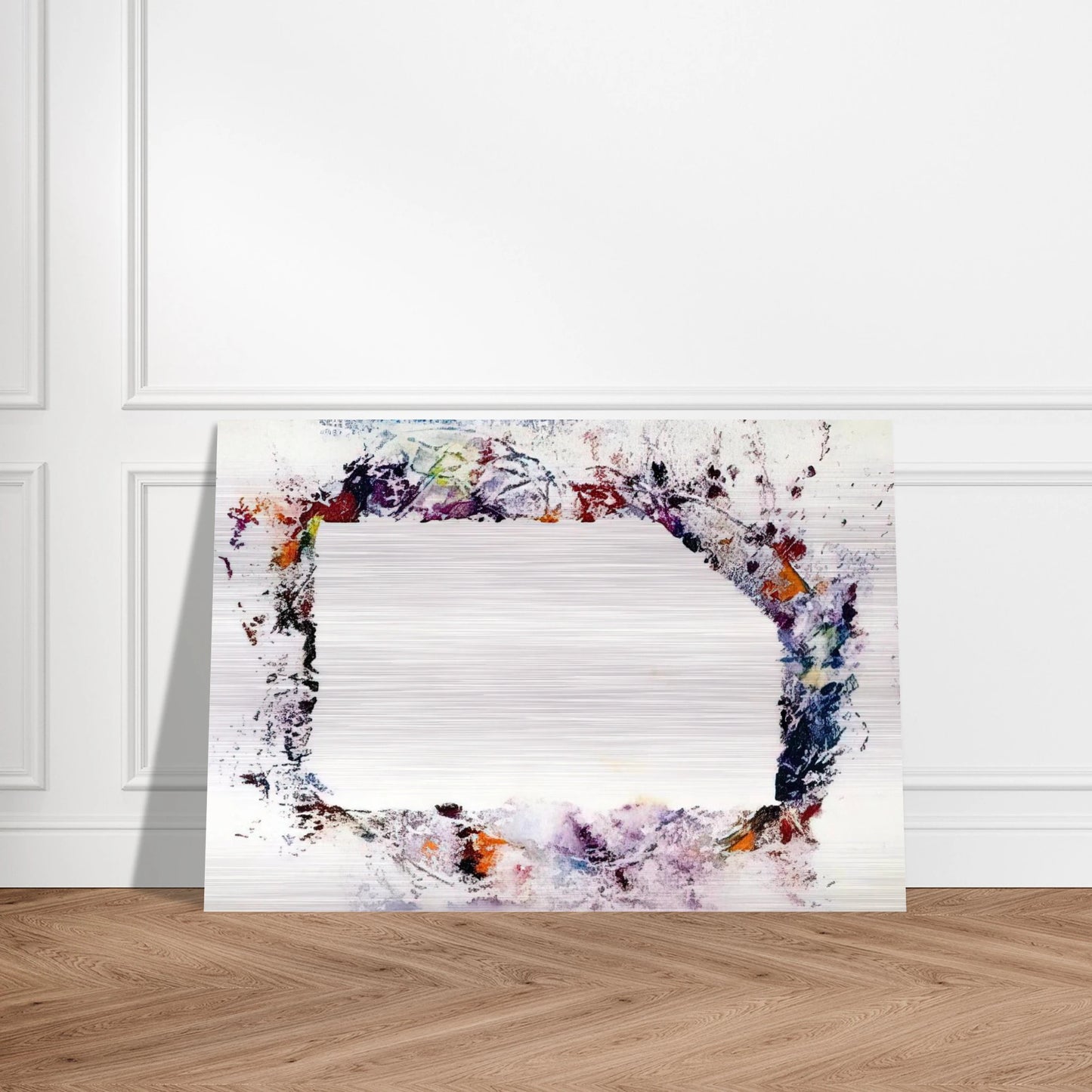 Untitled  SF218S  - Sam Francis Brushed Aluminum Print - 70x100 cm / 28x40 inches | Sam Francis Aluminum Print | Sam Francis Prints