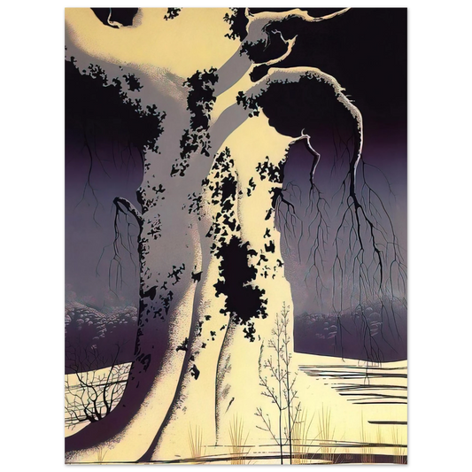 Eyvind Earle - Black Oak  75x100 cm / 30x40inches Fine Art Poster