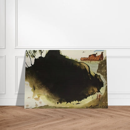 AQUAE DILUVII SUPER TERRAM GENESIS 6 17 1967 - Salvador Dali Brushed Aluminum Print - 70x100 cm / 28x40 inches | Salvador Dali Aluminum Print | Salvador Dali Prints