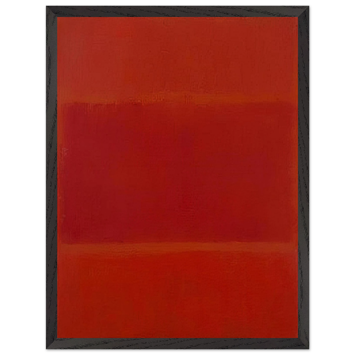 Mark Rothko - Red and Orange - 1955 Wall Art - 30x40 cm / 12x16 inches - Premium Wooden Framed Poster With Fine Art Paper-canvas - Black frame