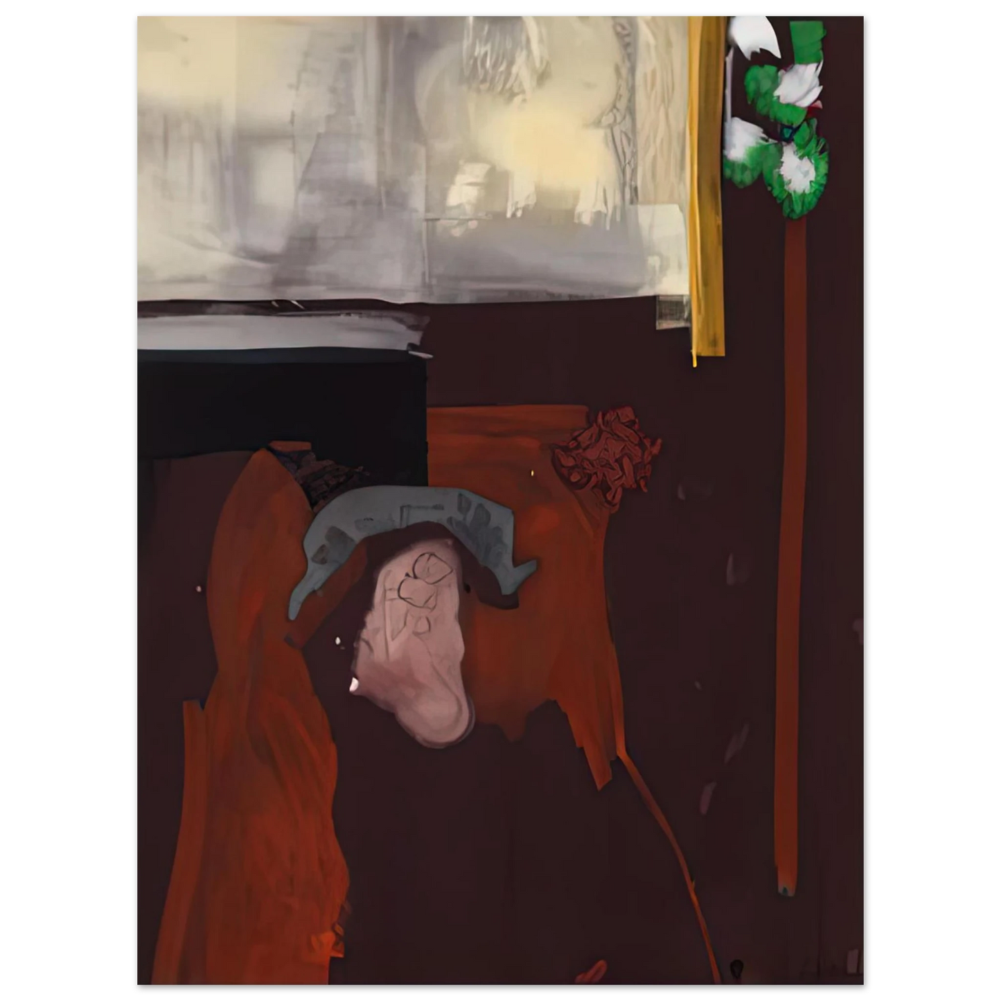 Helen Frankenthaler - The Widow of Fantin Latour, 1988- Wall Art - 60x80 cm / 24x32 inches - Fine Art Poster-canvas - -
