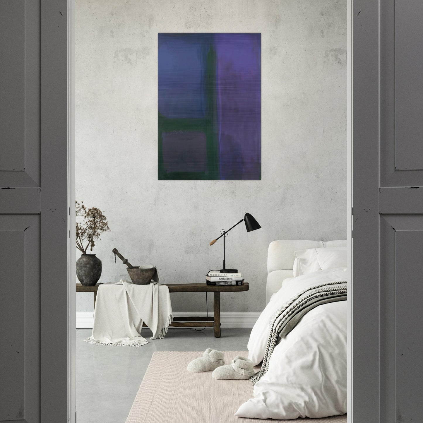 AFTERNOON 1971 - Esteban Vicente Brushed Aluminum Print - 70x100 cm / 28x40 inches | Esteban Vicente Aluminum Print | Esteban Vicente Prints