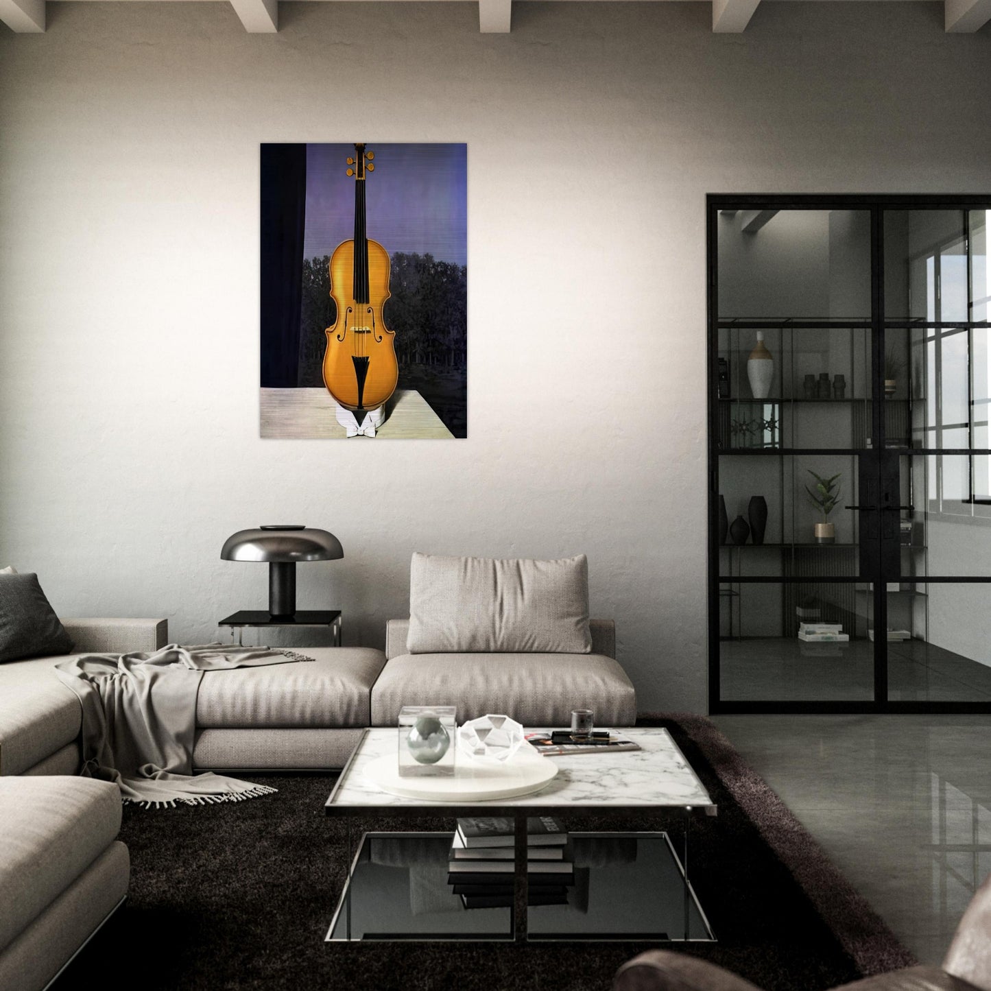 A LITTLE OF THE BANDIT S SOUL - Rene Magritte Brushed Aluminum Print - 70x100 cm / 28x40 inches | Rene Magritte Aluminum Print | Rene Magritte Prints