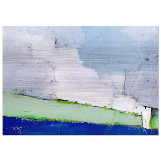 Paysage de Vaucluse No. 3 - 1953 - Nicolas de Stael Brushed Aluminum Print - 70x100 cm / 28x40 inches | Nicolas de Stael Aluminum Print | Nicolas de Stael Prints