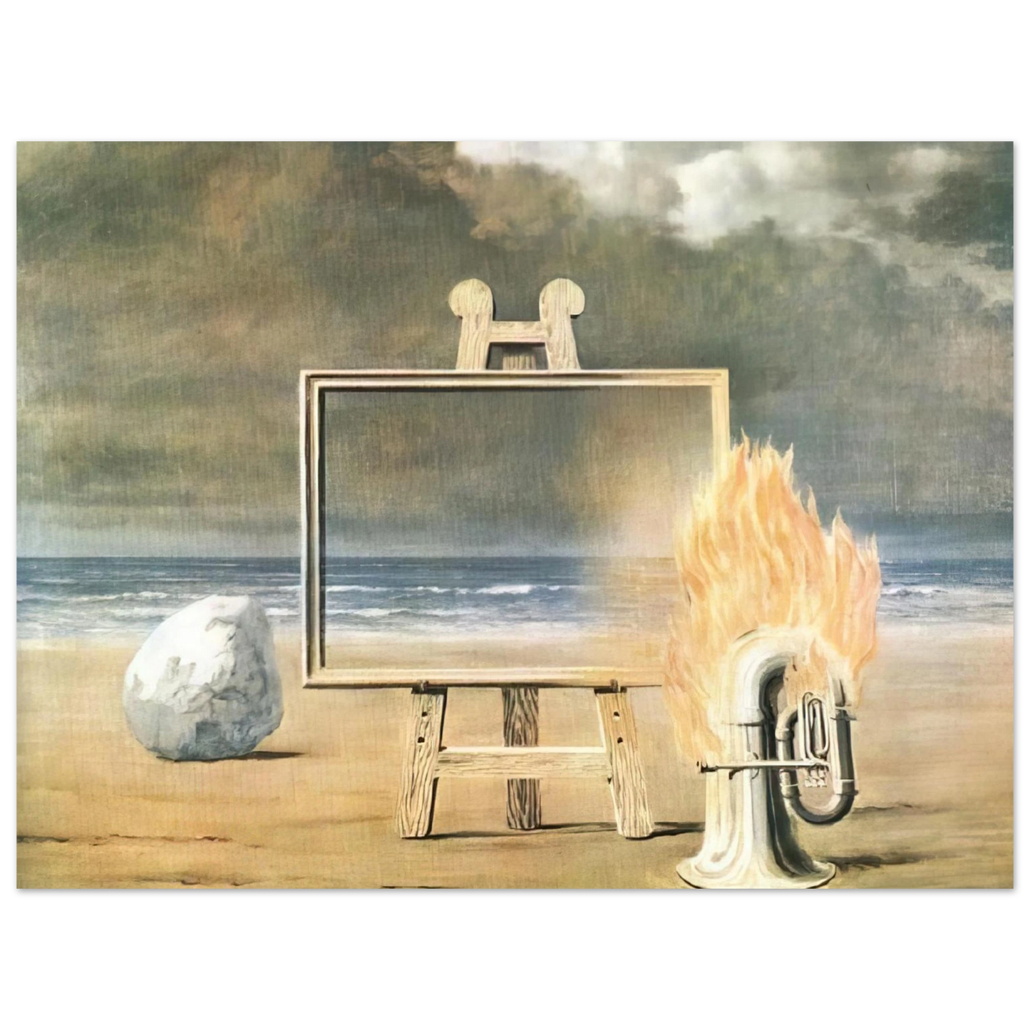 Rene Magritte - THE FAIR CAPTIVE 1947  75x100 cm / 30x40inches Fine Art Poster