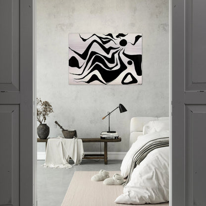 BLACK SUN 1953 - Alexander Calder Brushed Aluminum Print - 70x100 cm / 28x40 inches | Alexander Calder Aluminum Print | Alexander Calder Prints