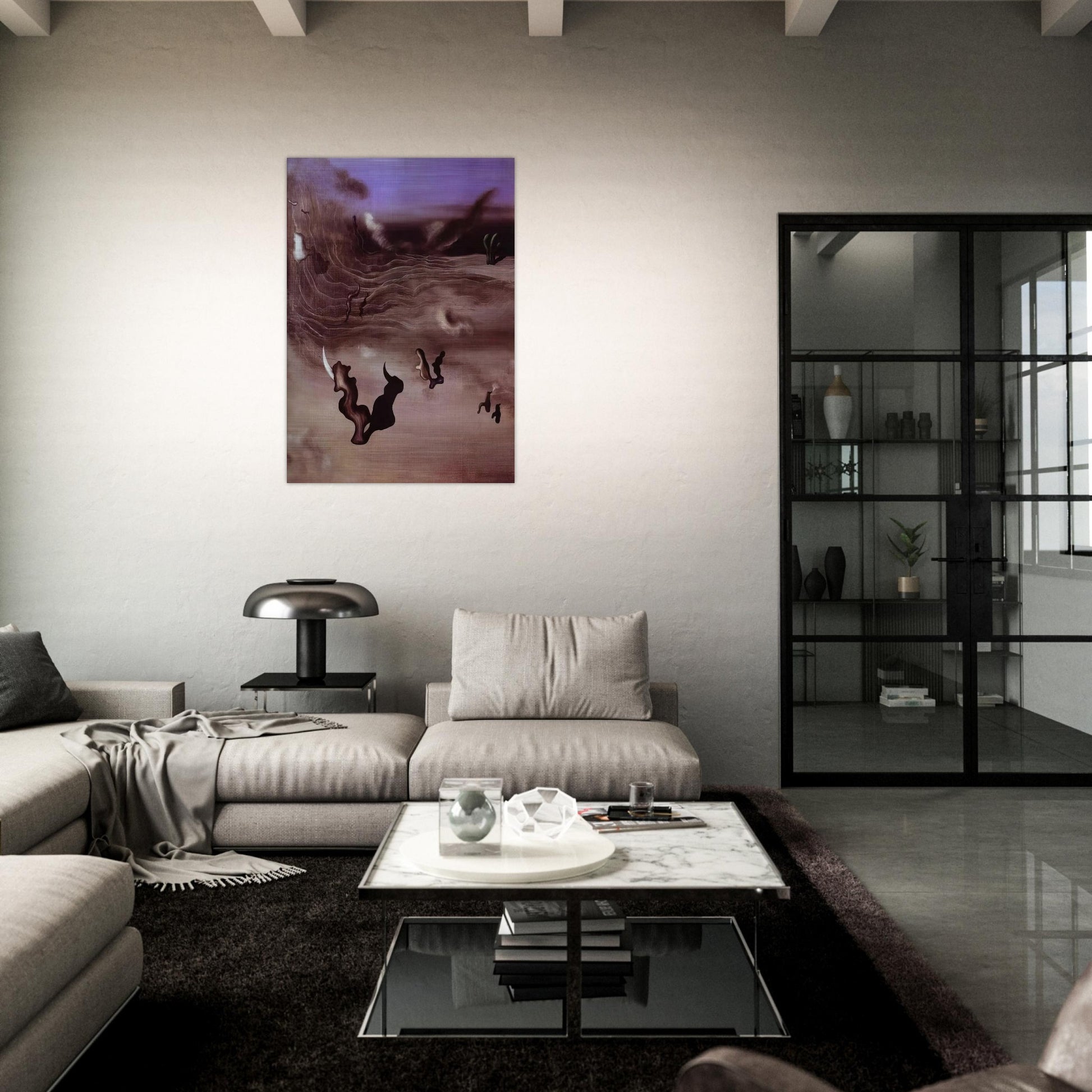 Wind - Yves Tanguy Brushed Aluminum Print - 70x100 cm / 28x40 inches | Yves Tanguy Aluminum Print | Yves Tanguy Prints