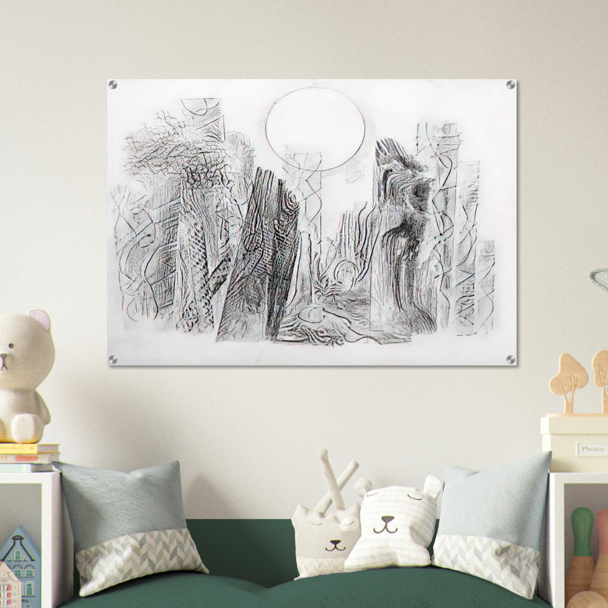Petrified Forest - Max Ernst Acrylic Print - 70x100 cm / 28x40″ inches | Max Ernst Wall Art | Max Ernst Prints