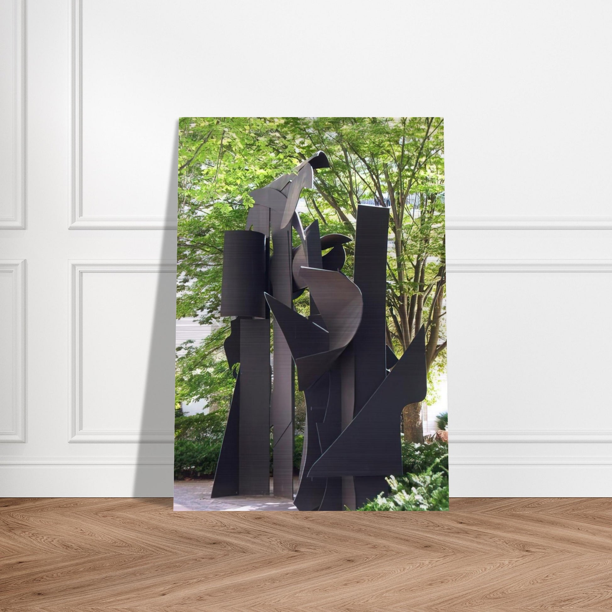 TRANSPARENT HORIZON 1975 - Louise Nevelson Brushed Aluminum Print - 70x100 cm / 28x40 inches | Louise Nevelson Aluminum Print | Louise Nevelson Prints