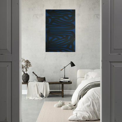 Blue Vertical - Sol LeWitt Brushed Aluminum Print - 70x100 cm / 28x40 inches | Sol LeWitt Aluminum Print | Sol LeWitt Prints