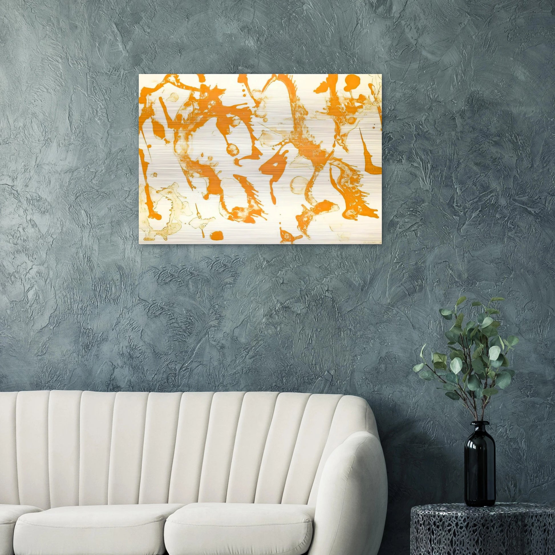 Gold Stone - Lee Krasner Brushed Aluminum Print - 70x100 cm / 28x40 inches | Lee Krasner Aluminum Print | Lee Krasner Prints