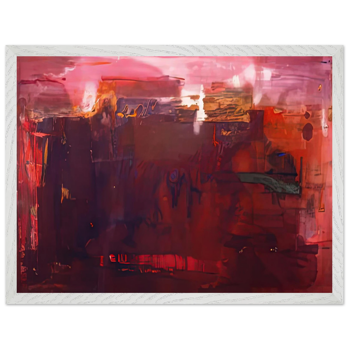 Helen Frankenthaler - Carousel, 1979- Wall Art - 60x80 cm / 24x32 inches - Premium Wooden Framed Poster With Fine Art Paper-canvas - Black frame