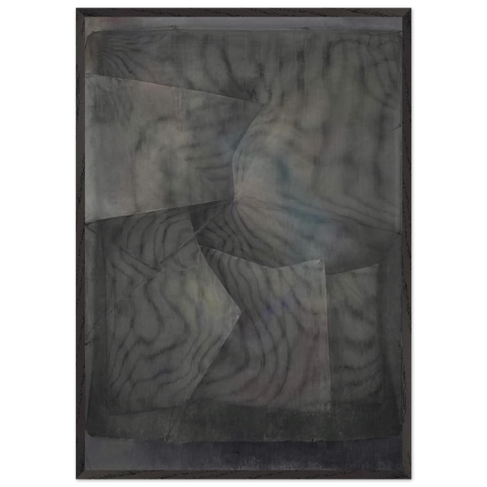 La voz de la luz 1 III - 1989 - Manuel Rivera 70x100 cm / 28x40 inches Framed Art Print – Black Wooden Frame
