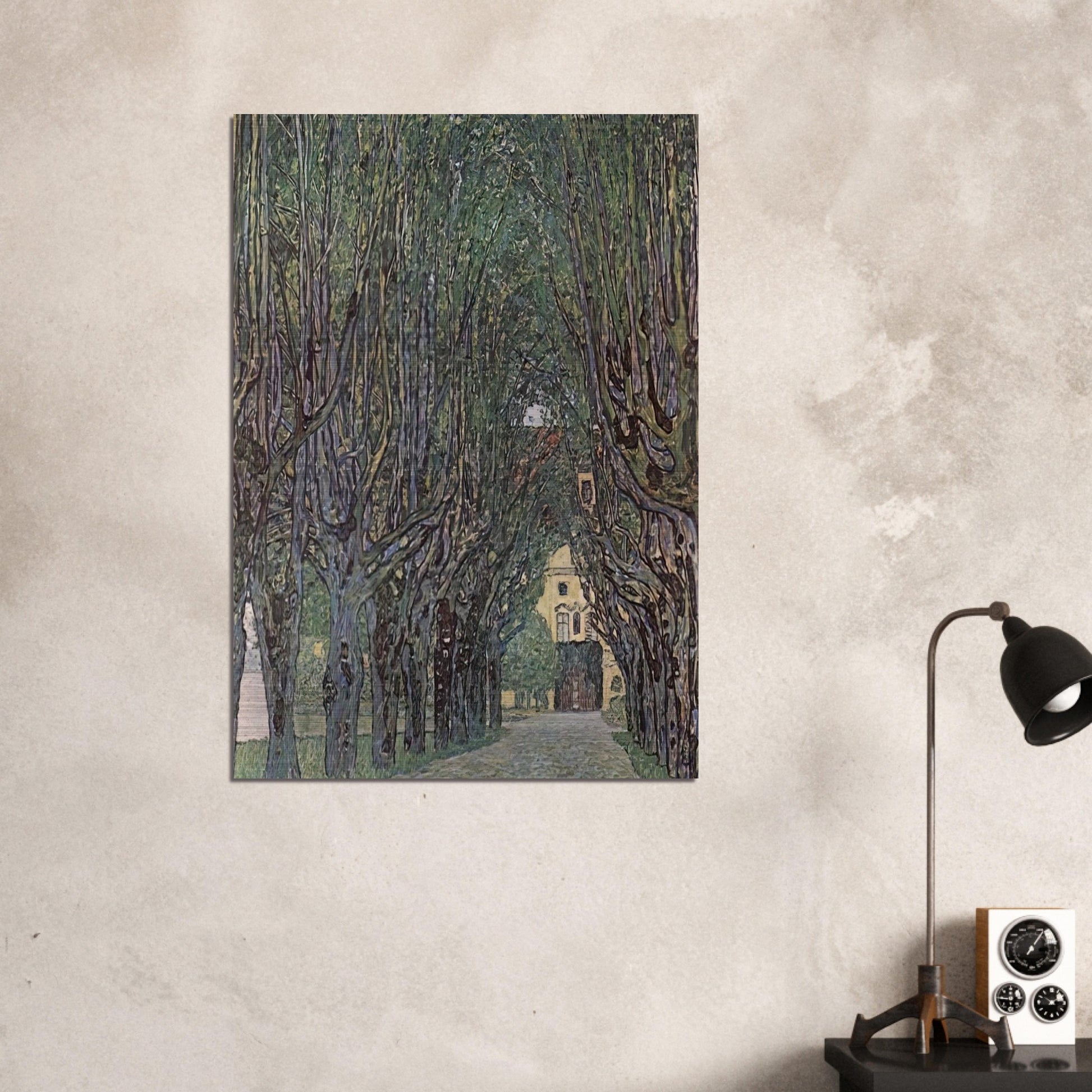 AVENUE OF SCHLOSS KAMMER PARK - Gustav Klimt Brushed Aluminum Print - 70x100 cm / 28x40 inches | Gustav Klimt Aluminum Print | Gustav Klimt Prints